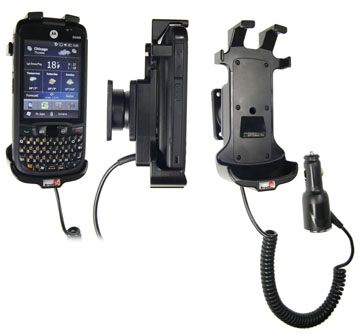 Support voiture  Brodit Motorola ES400  avec chargeur allume cigare - Avec rotule. Pour appareil avec batterie standard et étendu. Réf 526208