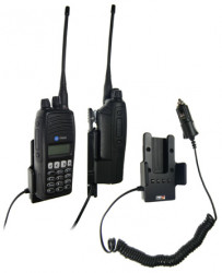 Support voiture  Brodit Tait TP8100  avec chargeur allume cigare - Avec prise allume-cigare. Conception mince avec chargeur intégré dans le support. Pour une utilisation avec des batteries Li-ion ou Li-Poly. Réf 530097