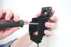 Support voiture  Brodit Palm Treo 680  avec chargeur allume cigare - Avec rotule. Surface &quot