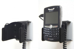 Support voiture  Brodit BlackBerry 8800  avec chargeur allume cigare - Avec rotule. Surface &quot