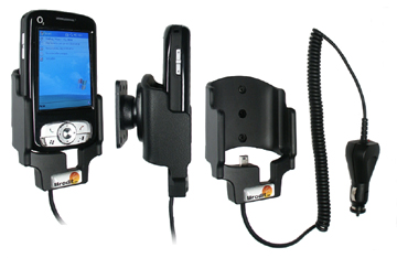 Support voiture  Brodit O2 XDA Atom  avec chargeur allume cigare - Avec rotule orientable. Réf 968672