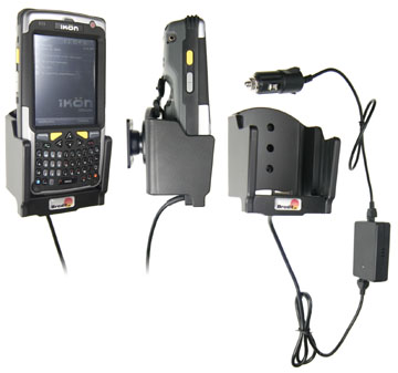 Support voiture  Brodit Psion Iken  avec chargeur allume cigare - Avec rotule. Avec verrouillage. Réf 968852
