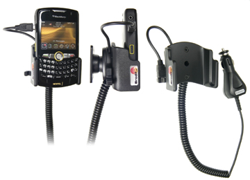 Support voiture  Brodit BlackBerry Curve 8350i  avec chargeur allume cigare - Avec rotule orientable. Réf 968888