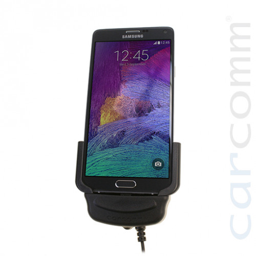 Support Carcomm avec chargeur Samsung Galaxy Note 4 et Note 3 Neo - compatible installation fixe 12/24 volts -ref. 43100648
