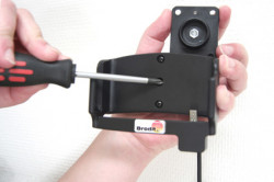 Support voiture  Brodit Navigon 2200  installation fixe - Avec rotule. Grâce à la connectivité TMC, antenne TMC inclus. 12/24 Volt. Réf 279031