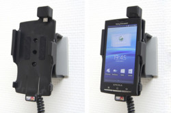 Support voiture  Brodit Sony Ericsson Xperia X10  avec chargeur allume cigare - Avec rotule orientable. Réf 512137