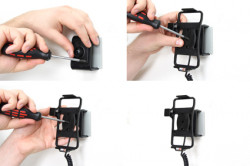 Support voiture  Brodit Sony Xperia S  avec chargeur allume cigare - Avec rotule orientable. Réf 512369