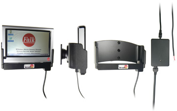 Support voiture  Brodit Falk F-series F8/F10  installation fixe - Avec rotule. Chargeur 2A. Réf 513005