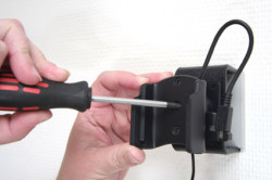 Support voiture  Brodit Nokia N86  installation fixe - Avec rotule, connectique Molex. Chargeur 2A. Pour position ouverte. Réf 513007