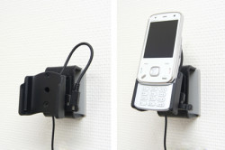 Support voiture  Brodit Nokia N86  installation fixe - Avec rotule, connectique Molex. Chargeur 2A. Pour position ouverte. Réf 513007