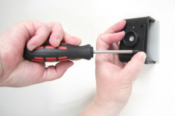Support voiture  Brodit HTC Touch Diamond 2 T5353  installation fixe - Avec rotule, connectique Molex. Chargeur 2A. Réf 513011