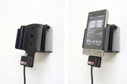 Support voiture  Brodit HTC Touch Diamond 2 T5353  installation fixe - Avec rotule, connectique Molex. Chargeur 2A. Réf 513011