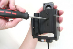 Support voiture  Brodit Motorola MC55  installation fixe - Avec rotule, connectique Molex. Chargeur 2A. Pour appareil avec batterie standard et étendu. Réf 513013