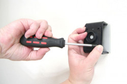 Support voiture  Brodit Motorola MC55  installation fixe - Avec rotule, connectique Molex. Chargeur 2A. Pour appareil avec batterie standard et étendu. Réf 513013