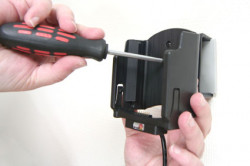 Support voiture  Brodit Motorola MC55  installation fixe - Avec rotule, connectique Molex. Chargeur 2A. Pour appareil avec batterie standard et étendu. Réf 513013