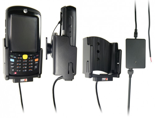Support voiture  Brodit Motorola MC55  installation fixe - Avec rotule, connectique Molex. Chargeur 2A. Pour appareil avec batterie standard et étendu. Réf 513013