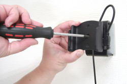Support voiture  Brodit HTC Snap  installation fixe - Avec rotule, connectique Molex. Chargeur 2A. Réf 513022