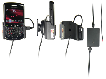 Support voiture  Brodit BlackBerry Tour 9630  installation fixe - Avec rotule, connectique Molex. Chargeur 2A. Réf 513036