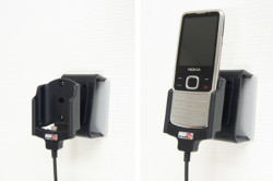 Support voiture  Brodit Nokia 6700 Classic  installation fixe - Avec rotule, connectique Molex. Chargeur 2A. Micro USB. Réf 513054
