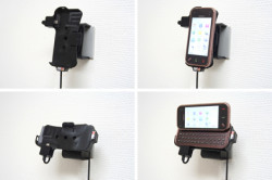 Support voiture  Brodit Nokia N97 Mini  installation fixe - Avec rotule, connectique Molex. Chargeur 2A. Réf 513072