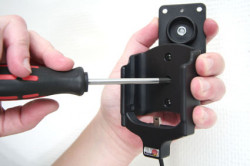 Support voiture  Brodit HTC Touch Viva  installation fixe - Avec rotule, connectique Molex. Chargeur 2A. Réf 513073