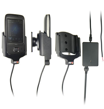 Support voiture  Brodit HTC Touch Viva  installation fixe - Avec rotule, connectique Molex. Chargeur 2A. Réf 513073