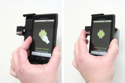 Support voiture  Brodit Motorola Droid (CDMA)  installation fixe - Avec rotule, connectique Molex. Chargeur 2A. Réf 513090