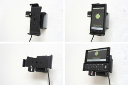 Support voiture  Brodit Motorola Droid (CDMA)  installation fixe - Avec rotule, connectique Molex. Chargeur 2A. Réf 513090