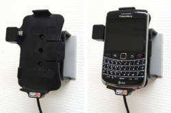 Support voiture  Brodit BlackBerry Bold 9700  installation fixe - Avec rotule, connectique Molex. Chargeur 2A. Réf 513095