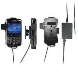 Support voiture  Brodit BlackBerry Bold 9700  installation fixe - Avec rotule, connectique Molex. Chargeur 2A. Réf 513095