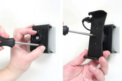 Support voiture  Brodit Nokia 2330 Classic  installation fixe - Avec rotule, connectique Molex. Chargeur 2A. Réf 513096