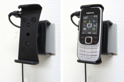 Support voiture  Brodit Nokia 2330 Classic  installation fixe - Avec rotule, connectique Molex. Chargeur 2A. Réf 513096