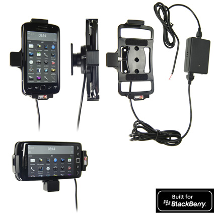 Support voiture  Brodit BlackBerry Torch 9850  installation fixe - Avec rotule, connectique Molex. Chargeur 2A. Réf 513288