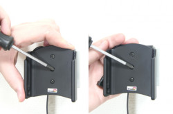 Support voiture  Brodit Motorola Droid Razr XT912  installation fixe - Avec rotule, connectique Molex. Chargeur 2A. Réf 513315