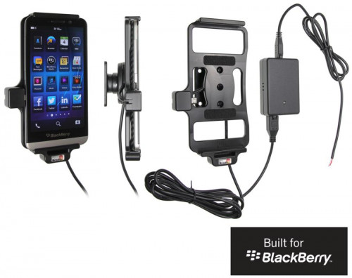 Support voiture  Brodit BlackBerry Z30  installation fixe - Avec rotule, connectique Molex. Chargeur 2A. Réf 513547