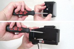 Support voiture  Brodit Navigon 8410  installation fixe - Avec rotule. Grâce à la connectivité TMC, antenne TMC inclus. 12/24 Volt. Réf 529060