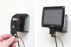 Support voiture  Brodit Mio Moov Spirit 300 Traffic  installation fixe - Avec rotule. Grâce à la connectivité TMC, antenne TMC inclus. 12/24 Volt. Réf 529067