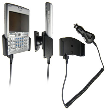 Support voiture  Brodit Nokia E61  avec chargeur allume cigare - Avec rotule orientable. Réf 965098