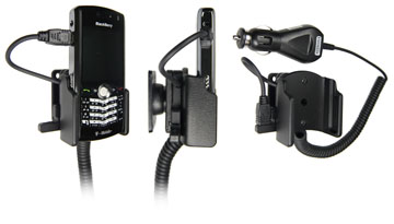 Support voiture  Brodit BlackBerry Pearl 8100  avec chargeur allume cigare - Avec rotule orientable. Réf 965114