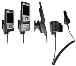 Support voiture Brodit Nokia E65 avec chargeur allume cigare - Avec rotule orientable. Réf 965147
