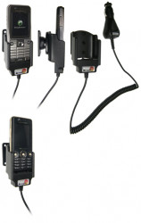 Support voiture  Brodit Sony Ericsson K530i  avec chargeur allume cigare - Avec rotule orientable. Réf 965174