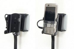 Support voiture  Brodit Nokia N82  avec chargeur allume cigare - Avec rotule orientable. Réf 965198