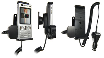 Support voiture  Brodit Sony Ericsson W890i  avec chargeur allume cigare - Avec rotule orientable. Réf 965221