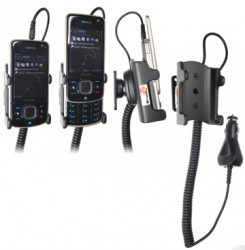 Support voiture Brodit Nokia 6210 Navigator avec chargeur allume cigare - Avec rotule orientable. Réf 965259
