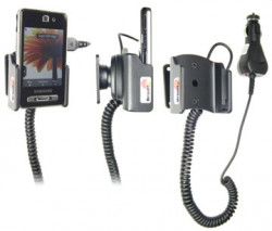 Support voiture  Brodit Samsung SGH-F480  avec chargeur allume cigare - Avec rotule orientable. Réf 965265