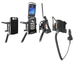 Support voiture  Brodit BlackBerry Pearl Flip 8220  avec chargeur allume cigare - Avec rotule orientable. Réf 965276