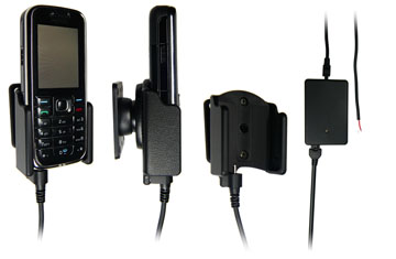 Support voiture  Brodit Nokia 6233  installation fixe - Avec rotule, connectique Molex. Chargeur 2A. Réf 971082
