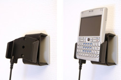 Support voiture  Brodit Nokia E61  installation fixe - Avec rotule, connectique Molex. Chargeur 2A. Réf 971098