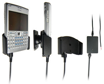 Support voiture  Brodit Nokia E61  installation fixe - Avec rotule, connectique Molex. Chargeur 2A. Réf 971098