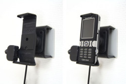 Support voiture  Brodit Sony Ericsson K550  installation fixe - Avec rotule, connectique Molex. Chargeur 2A. Réf 971144